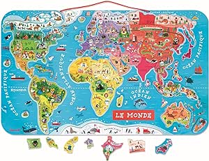 PUZZLE MONDE MAGNETIQUE VERSION FRANCAISE