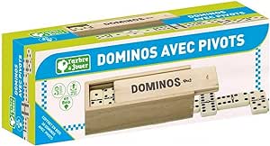 DOMINOS EN BOIS - COFFRET EN BOIS