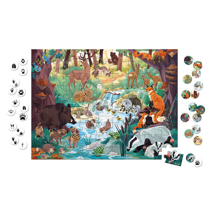 WWF®, PUZZLE CHERCHE ET TROUVE LES EMPREINTES, 81P